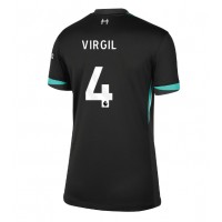 Liverpool Virgil van Dijk #4 Replica Away Shirt Ladies 2024-25 Short Sleeve